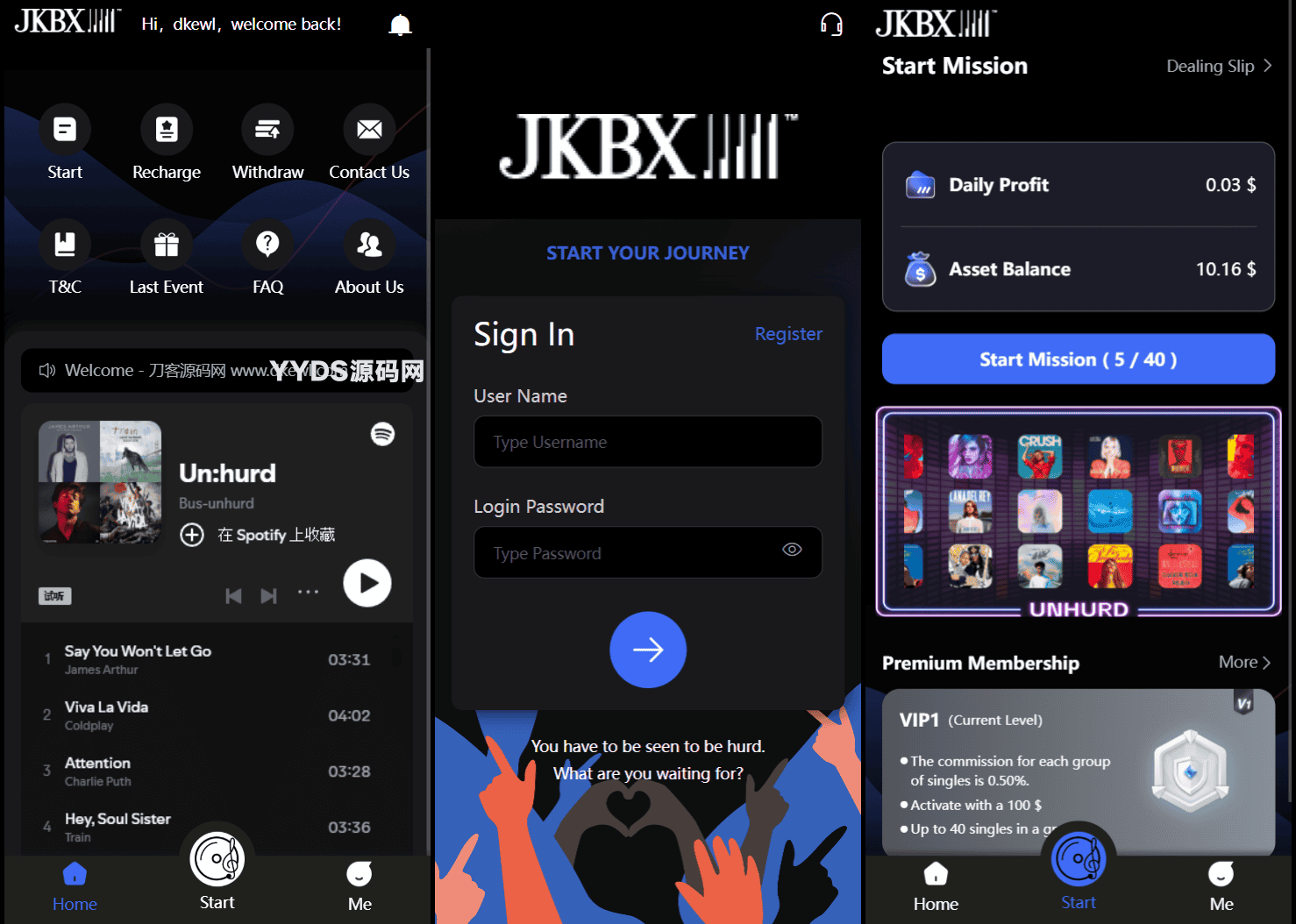 JKBX海外音乐抢单系统源码 Thinkphp框架 附教程