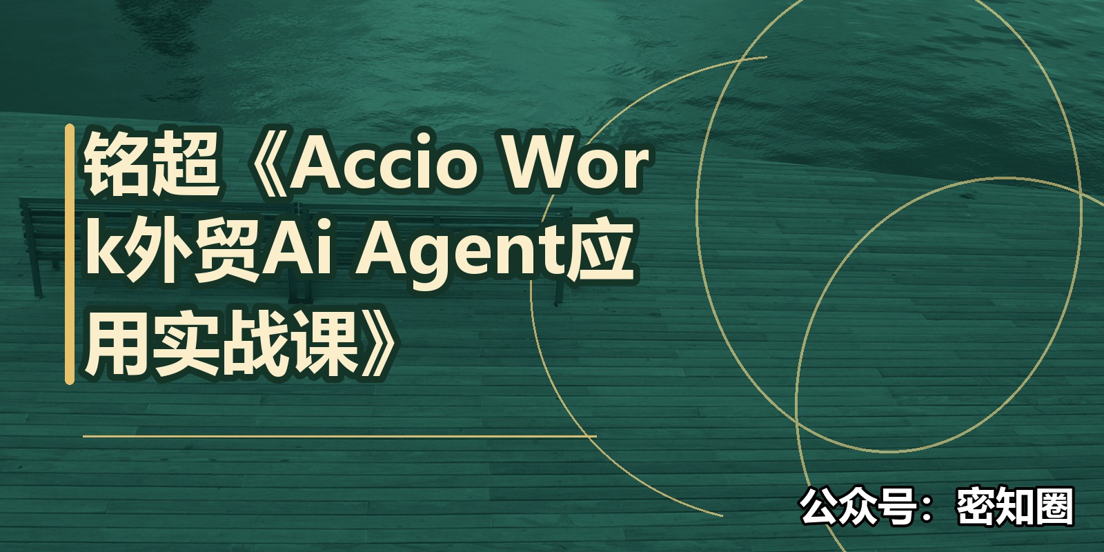 铭超《Accio Work外贸Ai Agent应用实战课》