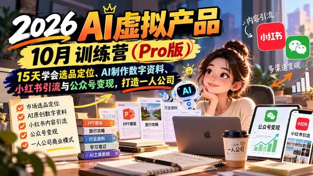 AI虚拟产品10月训练营(Pro版