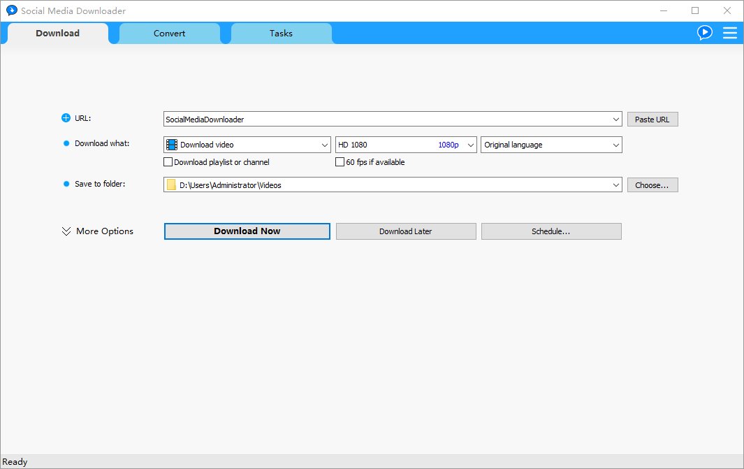 Social Media Downloader 社交媒体视频下载器